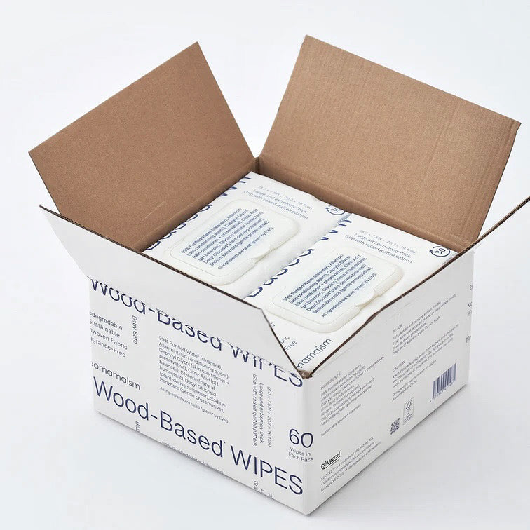 Wood-Based WIPES  60枚入り(4Pack)